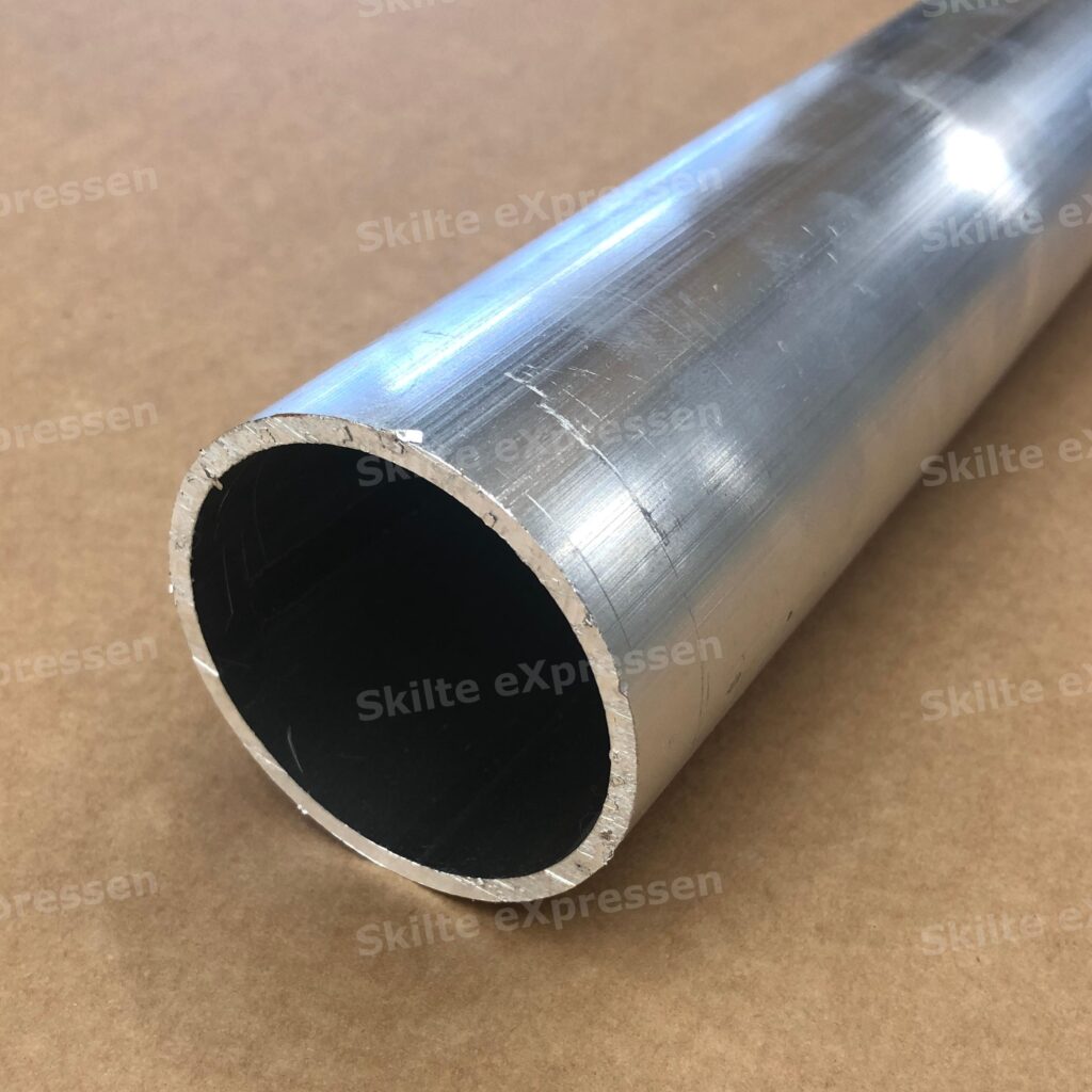 Alu rør - Ø60x3mm - ueloxeret - 100cm - Skilte eXpressen